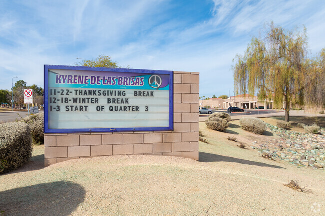 Kyrene De Las Brisas Elementary shares it's campus with Kyrene Aprende Middle School.
