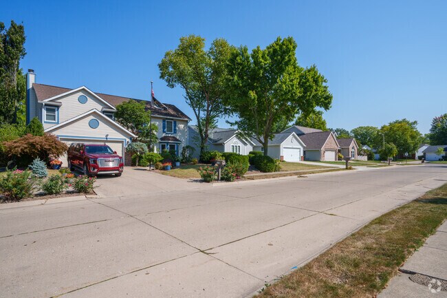 The streets of Sherwood share a theme with a couple of different home styles.