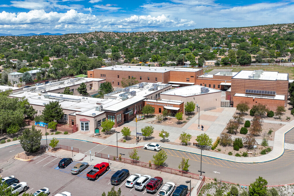 An aerial view of Gonzales Elementary School.