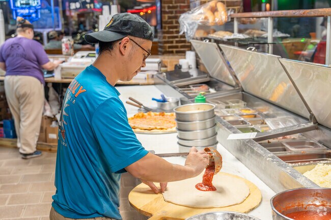 Enjoy the local favorite Little Italy Pizzeria near Wrights Mill Estates.