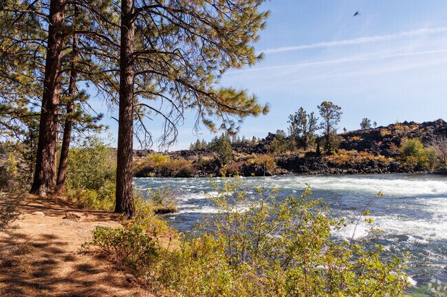 The Deschutes River winds through Seventh Mountain.