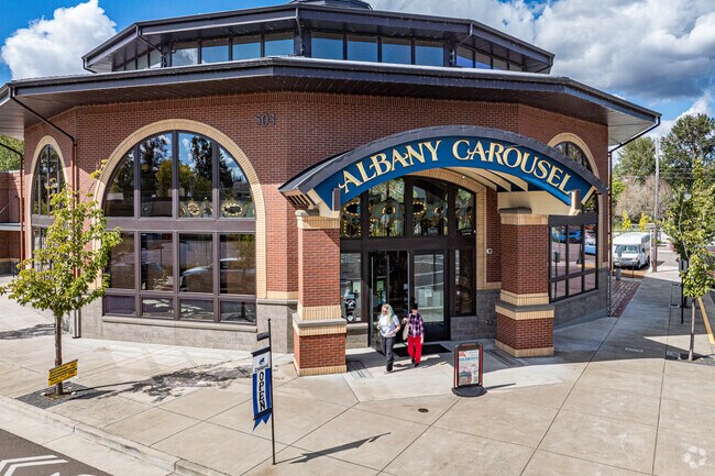 The Albany Historical Carousel is located in downtown Albany, Oregon.