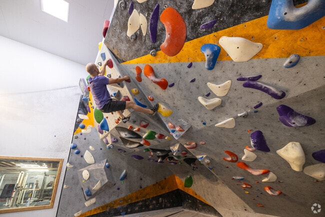 Rocky Top Climbing is a bouldering gym on the east side of Barracks-Rugby.