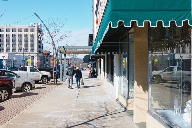 North Union Street is the de facto main street of Olean with many shops and restaurants.