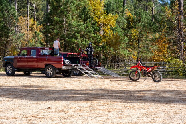 The Black Hills provide many backroads for motorcyclists to zoom through the wilderness.