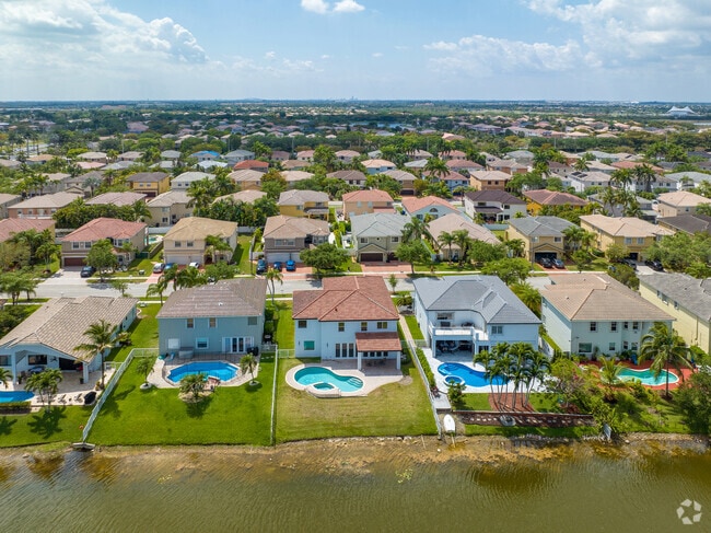 Lakefront properties with water access through their backyard in Pembroke Pines.
