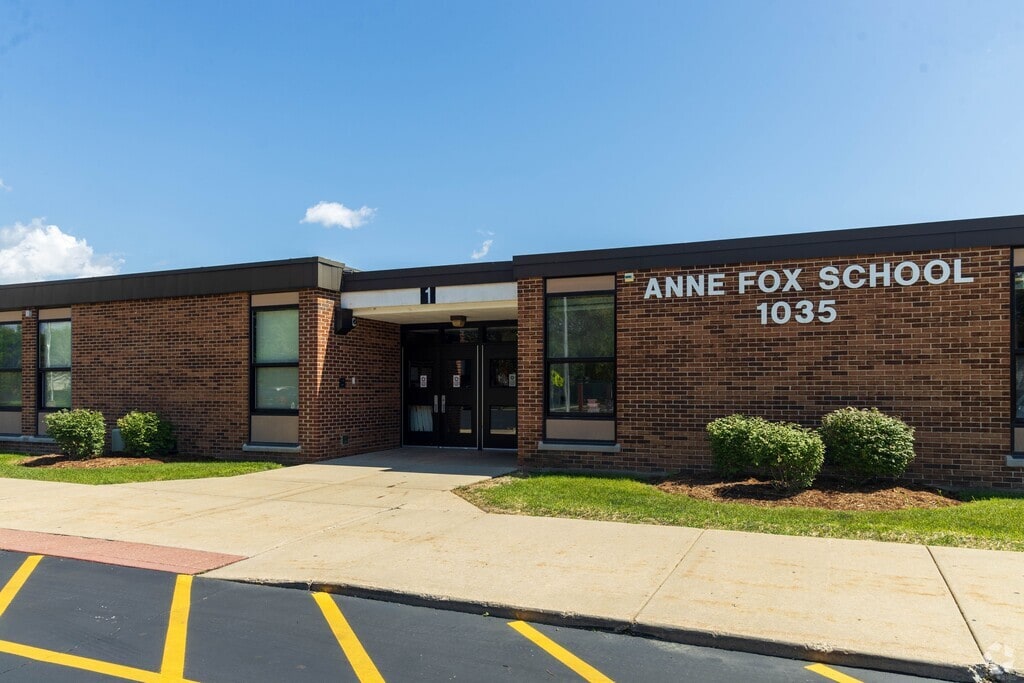 A wide shot for Anne Fox Elementary School.