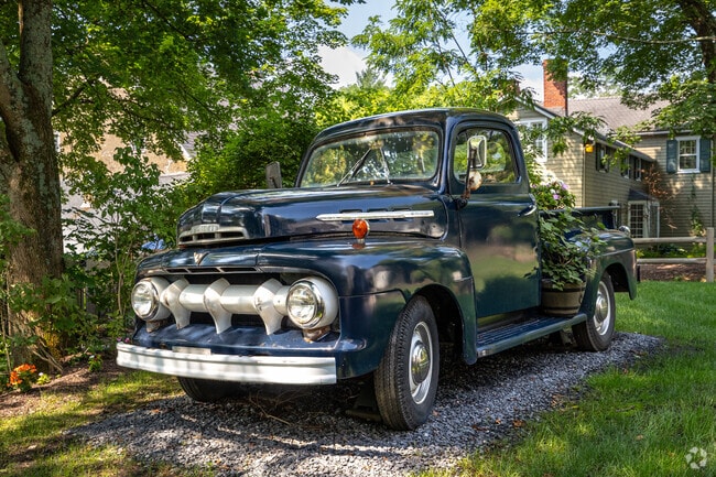 The Inn At Millrace Pond in Hope has amazing fare and a Ford F-1 repurposed as a planter.