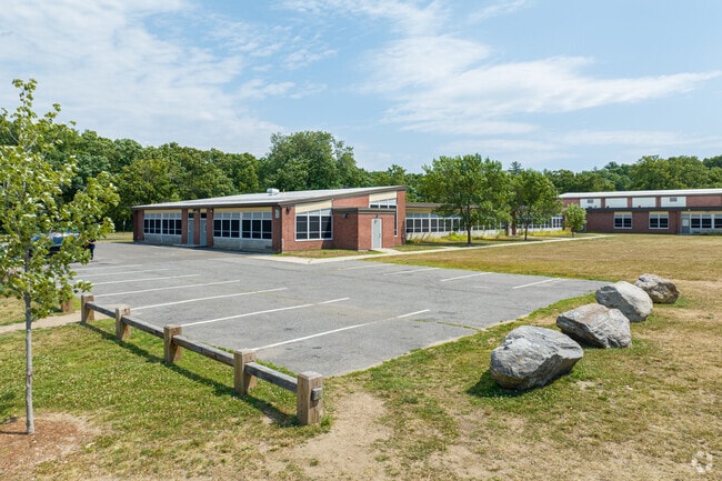 There is plenty of parking and open space at Mary M. Lynch Elementary School.