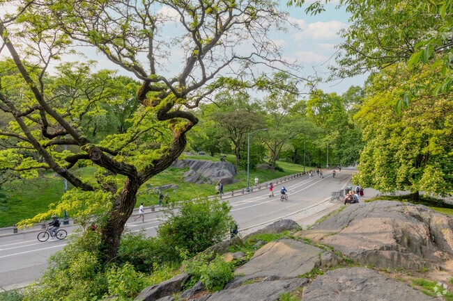 Central Park is less than a 10minute walk from Rockefeller Center.