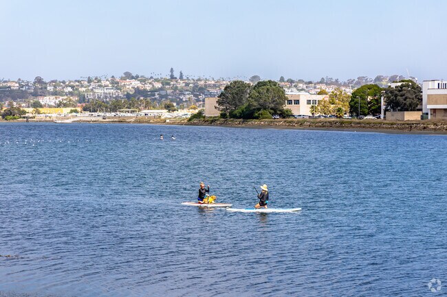 San Diego Bay offers stunning waterfront views and recreation, steps from Liberty Station.