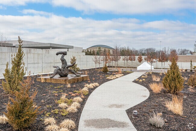 Sculptures are peppered throughout Frederik Meijer Gardens in Grand Rapids Township.