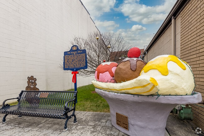 Latrobe is the birthplace of the banana split just outside of Loyalhanna.