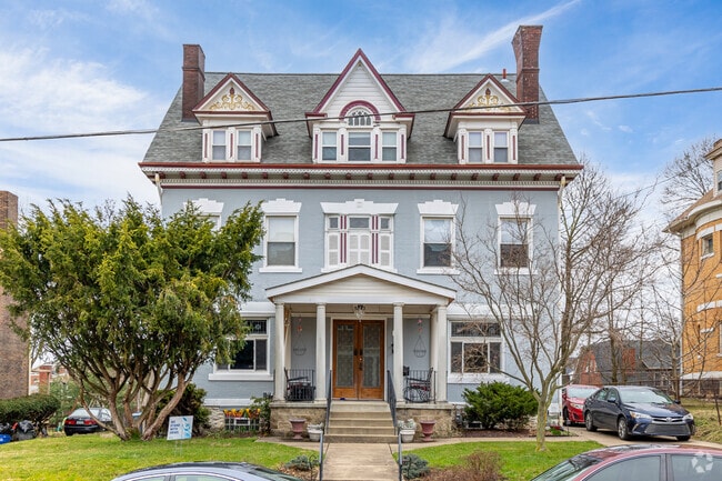 A Victorian style home stands tall in Squirrel Hill South.
