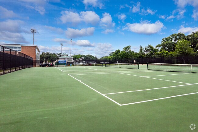 The Wareham Middle School in Wareham has tennis courts adjacent to the building.