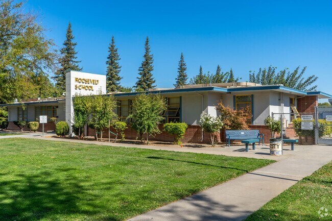 Roosevelt Junior High School serves students in the Northwest Modesto community.