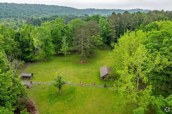 Red Clay State Park contains a visitor center, library, amphitheater, picnic area, and hiking.