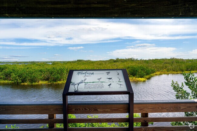 The National Wildlife Refuge Center near the Mims community offers scenic views.