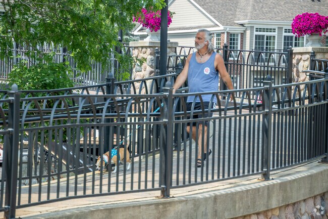 Riverwalk Shops are not far from the McHenry Shores area and residents love to walk the bridge.
