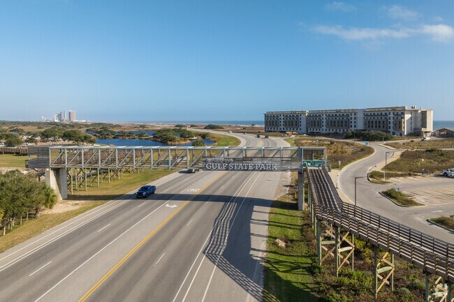 Explore nature trails and wildlife at Gulf State Park in Gulf Shores.