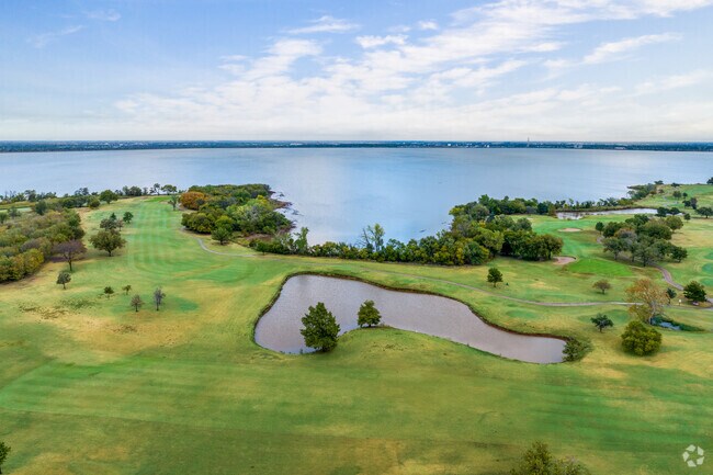 Hit 18-holes right off the water at Lake Hefner Golf Club near Northhaven.