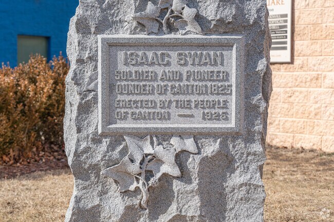 Canton was founded by settler Isaac Swan, who believed Canton, IL and Canton, China, were antipodes.