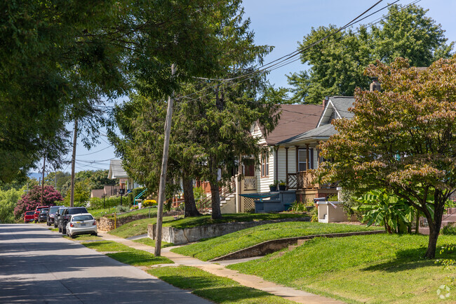 Morningside's streets are quiet and often lined with trees for a bit of shade.