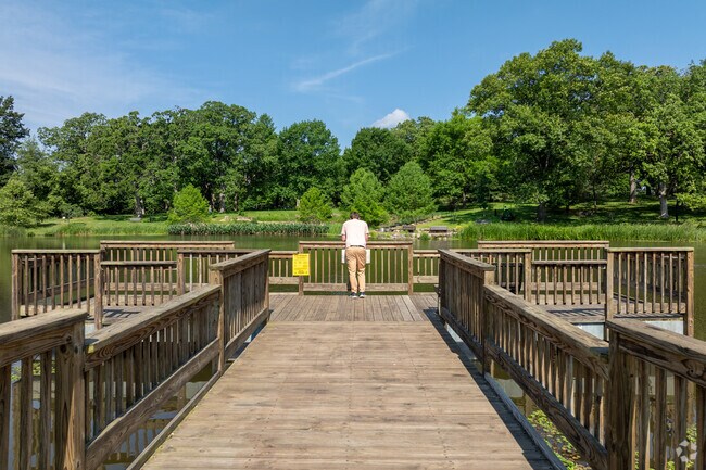 Enjoy the dock over looking Walker Lake at Kirkwood Park.