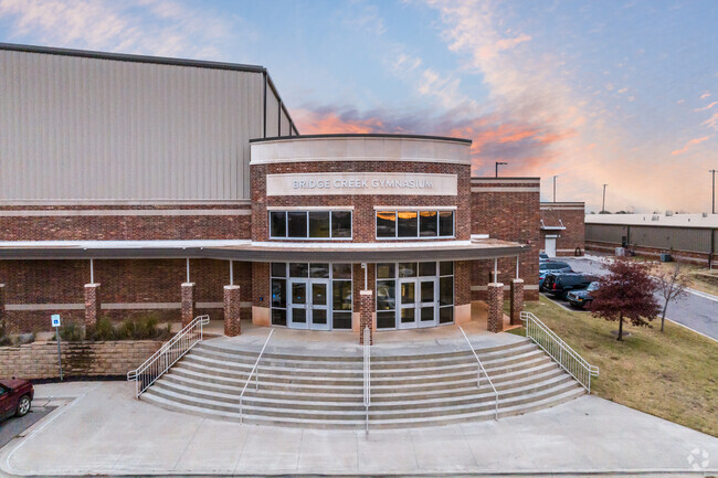 Bridge Creek High School enjoys a large gymnasium.