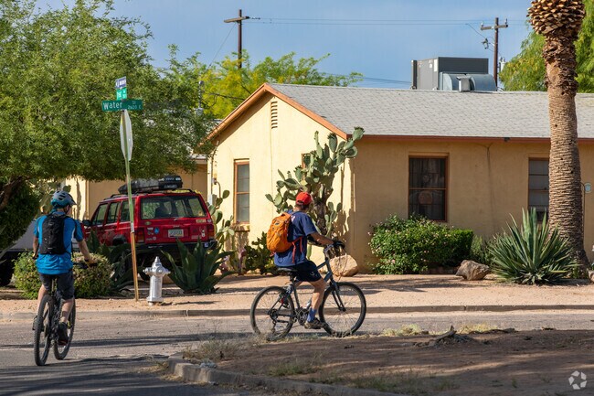 Bicyclists can ride on Water Street in Country Glenn.