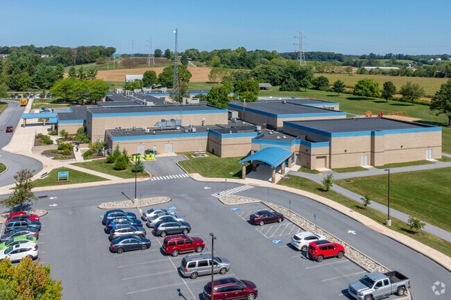 Parking at Union Canal Elementary School is ideal for faculty and staff.