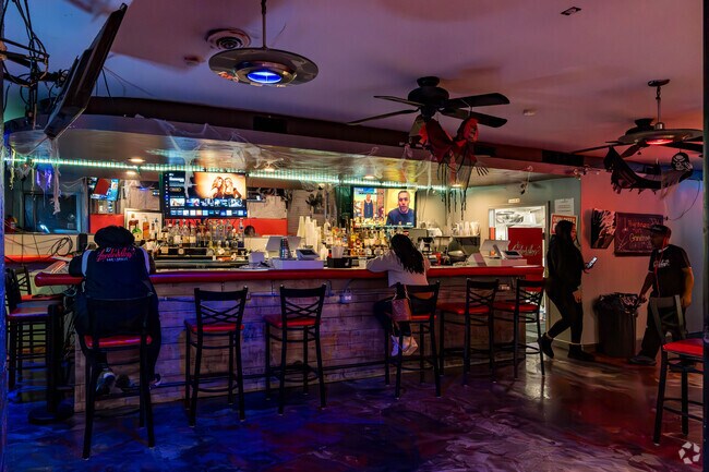Residents frequent Lovelee Vibes Bar & Grill for after-work drinks to unwind.