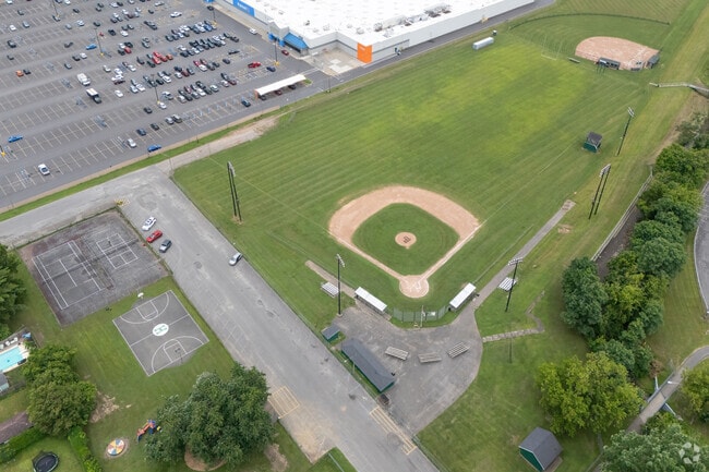 Modest sports facilities at Herkimer High School are complimented by the athletic complex.