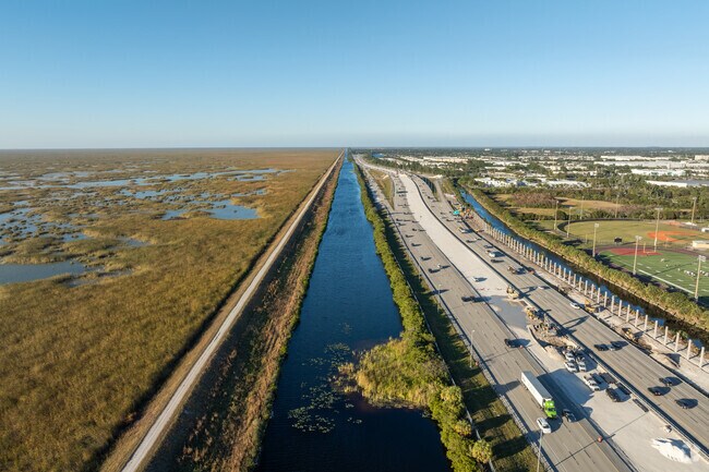 Forest Hills residents can take I-75 which runs along the Florida Everglades National Park.