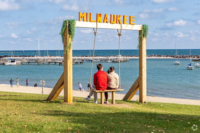 Sit and ponder for a spell on the South Shore swing in Bay View.