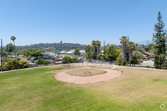 The baseball field at the Giano Intermediate School in West Covina, Ca.
