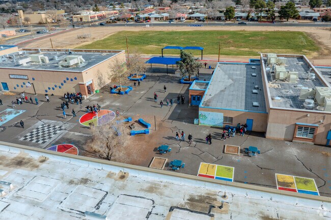 The courtyard at Wilson Middle School.