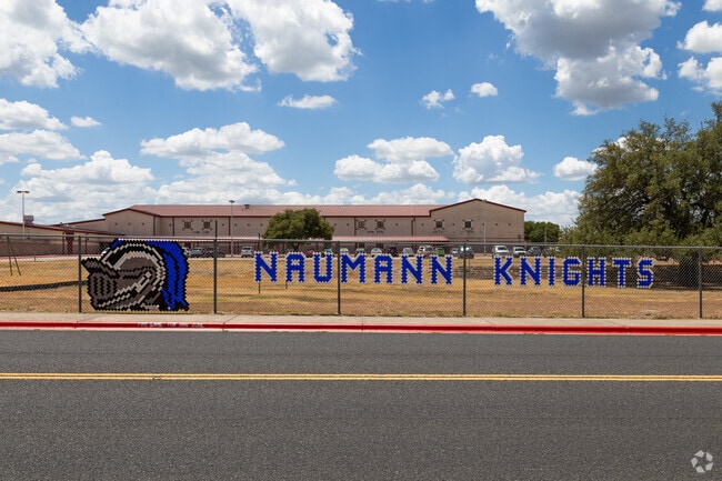 Naumann Elementary School is the Home of the Knights in the Cedar Park neighborhood.