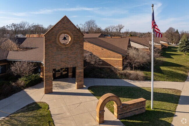 Entrance to Perry Early Learning Center in Ypsilanti.