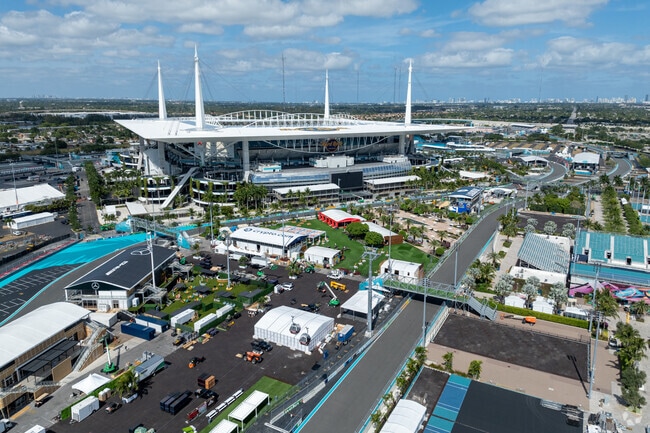 The Hard Rock Stadium is home to the Miami Dolphins and year round events.