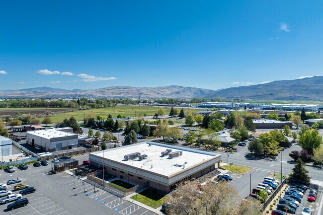 An aerial view of Washoe Inspire Academy facing North East.