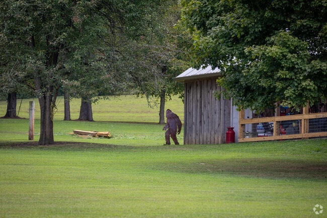 Bigfoot silhouettes are a common theme in northwestern Georgia.