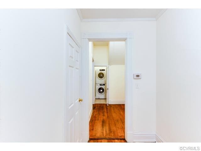 Hallway and w/d in unit