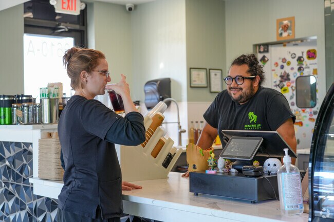 Locals love Beam Me Up for their unique menu and for the excellent service.