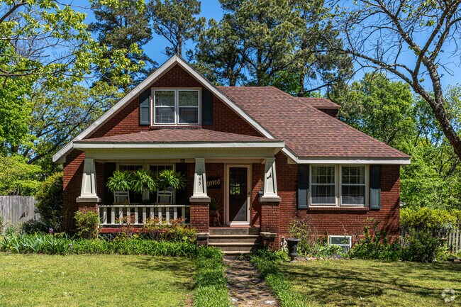 A stroll through Downtown Fayetteville will reveal many gems like this craftsman bungalow.