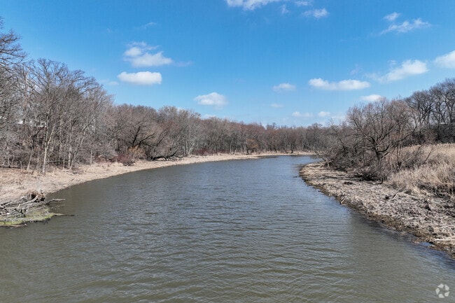 Rivers flow through lake station with sandy beaches perfect for swimming in the summer.