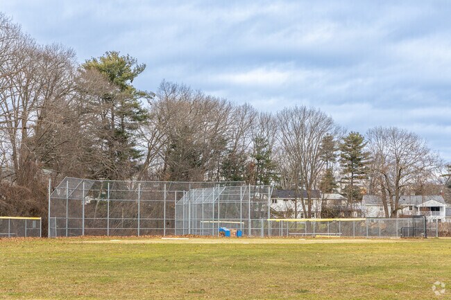 Colonial Park Elementary School has several sports fields in Stoneham, MA.