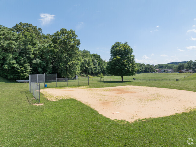 Highland Elementary School baseball field.