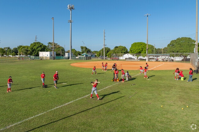 Hialeah Acres residents frequent the Babcock Park for baseball and softball games.