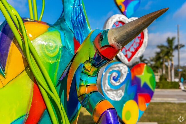 Pinellas Park’s arts district shines with vibrant murals and public art.